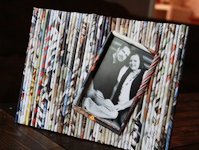 My Pretties Recycled Magazine Picture Frame